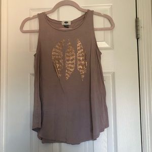 Flowy muted pink tank top from Old Navy
